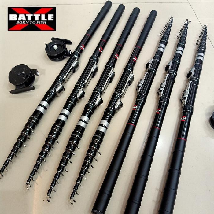 Gambar Joran Pancing Tegek 3 meter Kolong Custom + Bonus Rel - 180 dari Rodsmith undefined Tokopedia