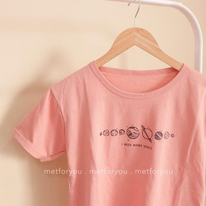 Gambar Kaos Wanita Oversize - DUSTY PINK / ROSE EDITION - I NEED SPACE, JUMBO LD 120 dari METFORYOU undefined Tokopedia