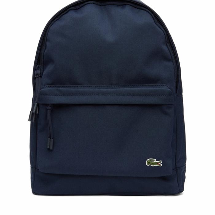 checking a hiking backpack on a plane