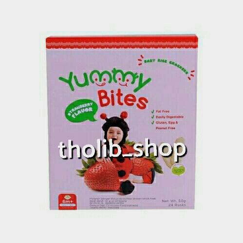 Gambar Yummy bites strawberry flavor 50 gram box dari tholib _shop undefined Tokopedia