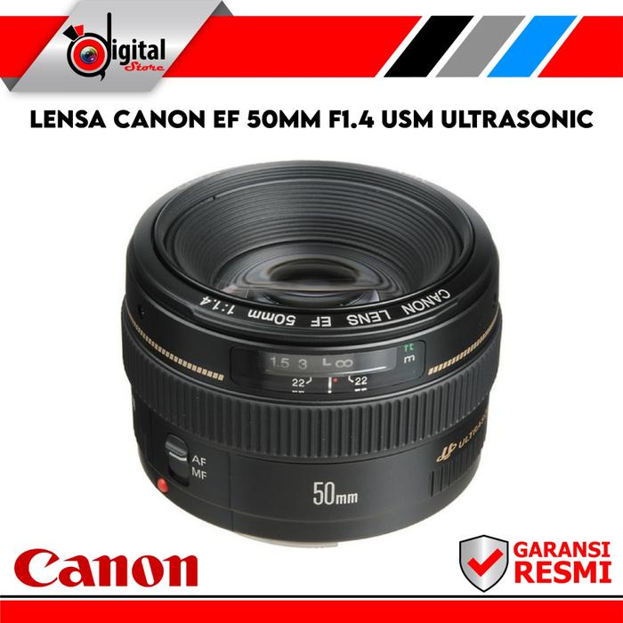 Lensa Canon Ef 50mm F14 Usm Ultrasonic Garansi Resmi