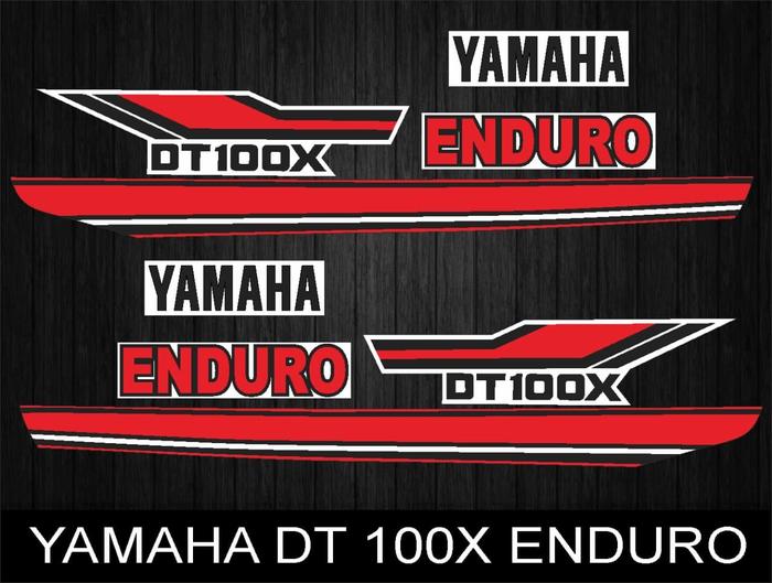 Gambar STICKER STRIPING YAMAHA DT 100X ENDURO - Merah dari BTX Striping undefined Tokopedia
