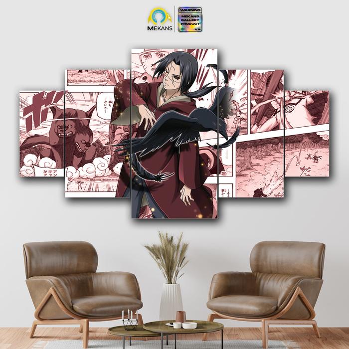 Gambar MEKANS 1 SET Hiasan dinding UCIHA ITACHI EDO TENSEI 5pcs Poster Kayu - MBO#3 494 dari Mekans Gallery undefined Tokopedia