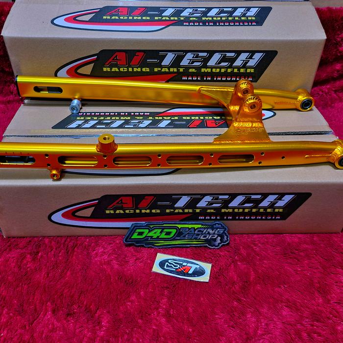 Gambar SWING ARM JUPITER MX KING AITECH OVAL COAK SUMPIT UDANG SASIS - Gold dari D4D racing shop undefined Tokopedia