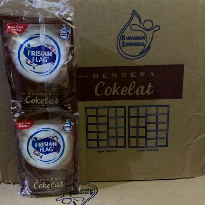 Gambar Susu Bendera Frisian Flag Coklat 40gr 1 Dus isi 20 pack dari Smlstore168 undefined Tokopedia