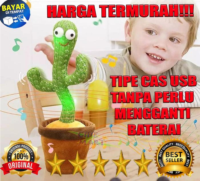Gambar Mainan Anak Boneka Kaktus Music dan Joget CACTUS SINGING DANCING TOYS dari Duocide Shop undefined Tokopedia