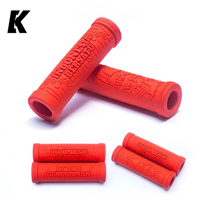 Gambar Katros Garage x Hayaidesu"INDONESIA SATU" - Universal Handgrip - Merah dari Katros Garage Kota Tangerang Selatan Tokopedia