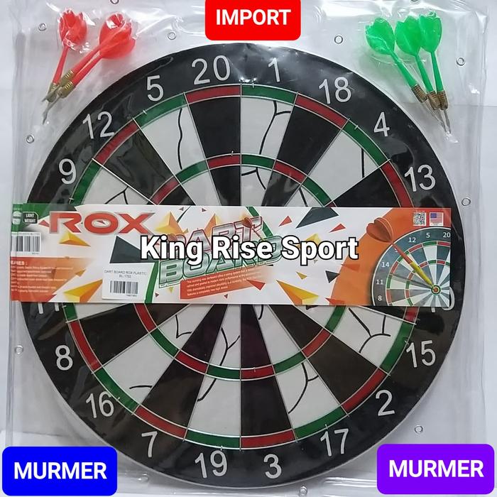 Gambar Dart Board/ Dart Game Rox Plastik 1720 Diameter 16 Inch ( 41 Cm ) dari King Rise Sport undefined Tokopedia