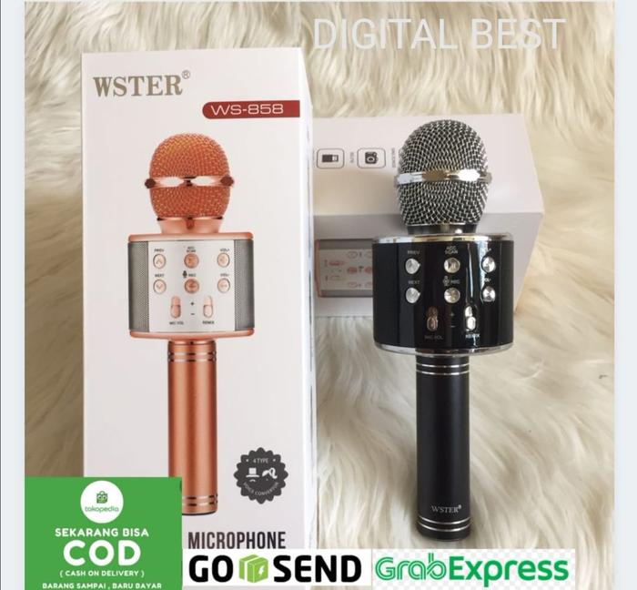 Gambar MIC KARAOKE WSTER WS-858 - Hitam dari Digital Best undefined Tokopedia