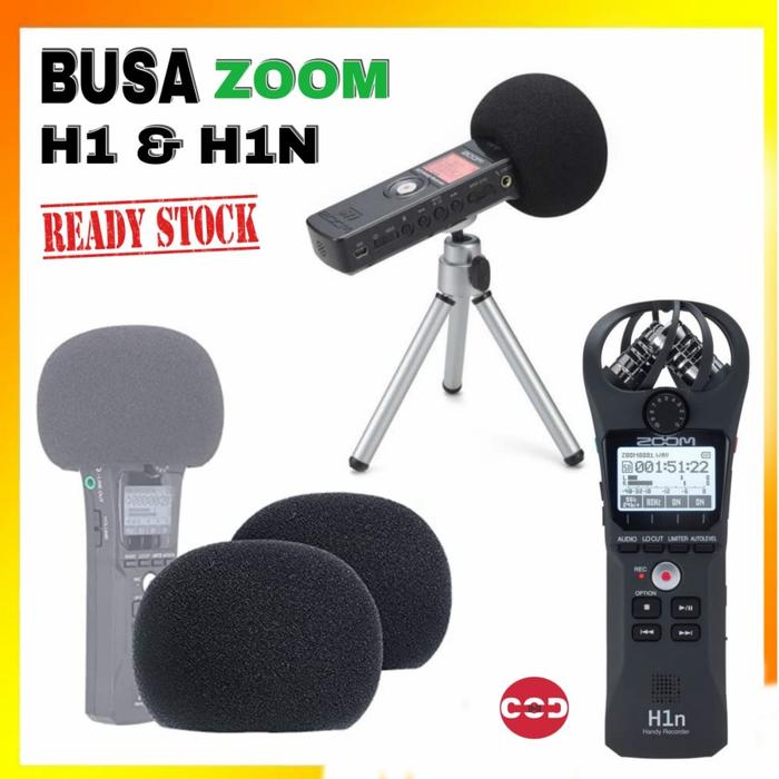 Gambar H4n Pro Zoom Foam Microphone H5-H6-H8 / Busa Mikrofon Zoom H4-5-6-8 - Zoom H1-H1n, Bulu 1pc dari CODMarketing undefined Tokopedia