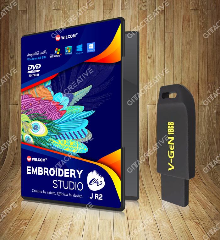 Gambar Flashdisk Software Desain Bordir Komputer Wilcom ES e4.2 - FD V-GEN 16GB dari Gita Creative undefined Tokopedia