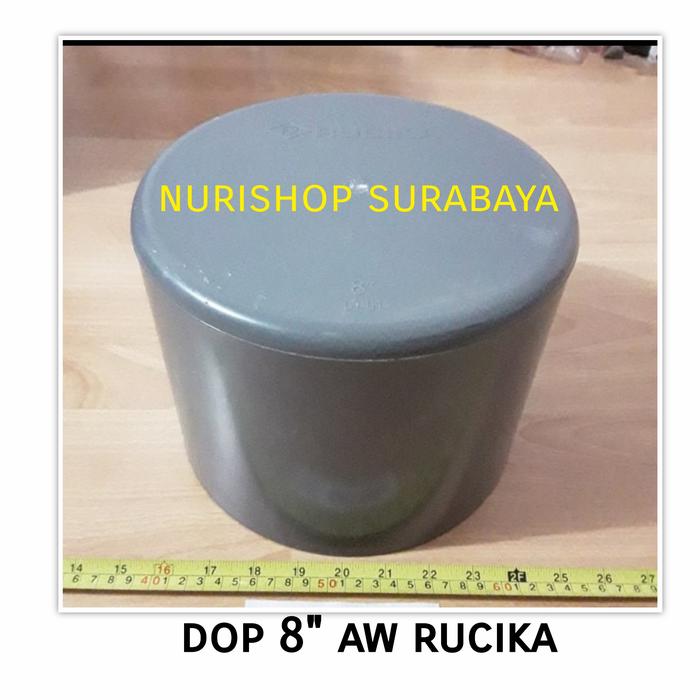 Jual Dop pvc 8 AW / Cap / tutup pipa polos tanpa drat pvc 8