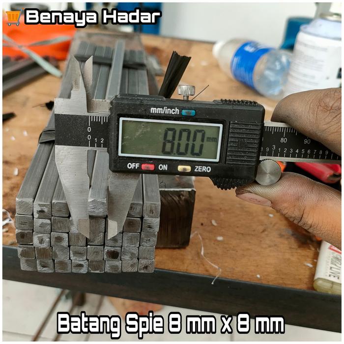 Gambar Batang spie 8 mm x 8 mm x 300 mm Besi Spie Pasak Key Spi - 14 mm x 16 mm dari Benaya Hadar undefined Tokopedia