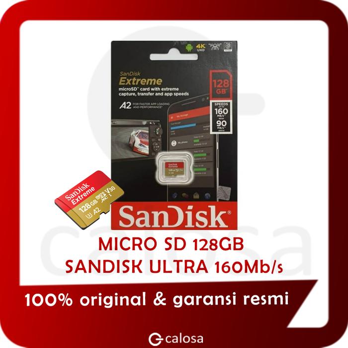 Jual Memory SanDisk Ultra MicroSD 128GB A1 160MB/s MicroSDXC UHS-I