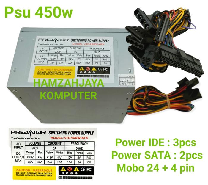 Gambar Power Supply - PSU Simbadda 380W Resmi Original Simbada - PREDATOR dari HAMZAHJAYA KOMPUTER undefined Tokopedia