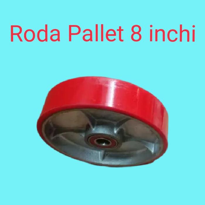 Gambar Roda troli pu ( Polyurethane ) dianmeter 20 cm (8 inchi) as 20 mm dari HOIST SUPPLY undefined Tokopedia