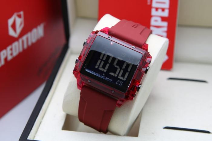 Gambar [ ORIGINAL ] Jam Tangan Wanita / Cewek EXPEDITION 6817 E 6817 RUBBER - RED dari TOKOJAMKU_NEW undefined Tokopedia