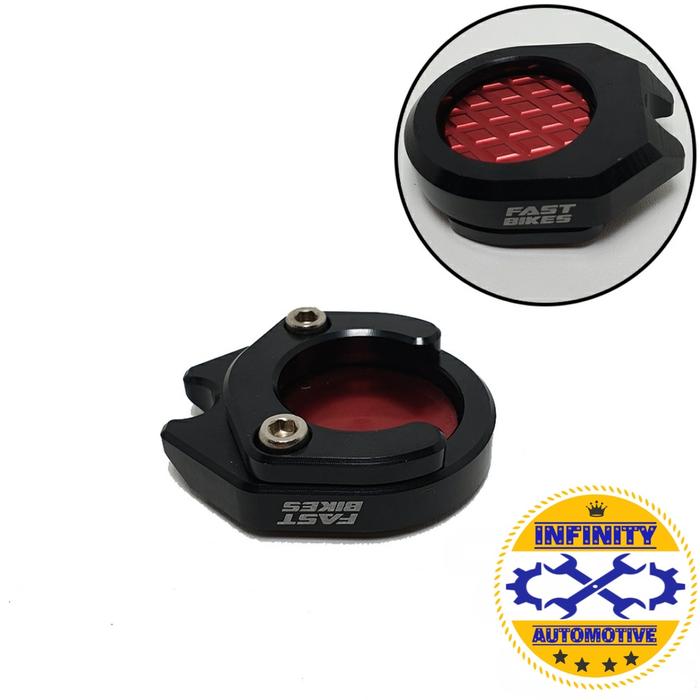 Gambar Sepatu Pijakan Standar Tengah Cnc Tmax Xmax Nmax Aerox Lexi - Merah dari Infinity Automotive undefined Tokopedia