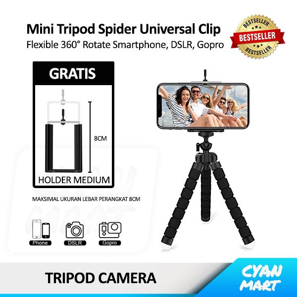 Jual Tripod Hp Mini Tripod Spider Camera Dslr GoPro Flexibel 360