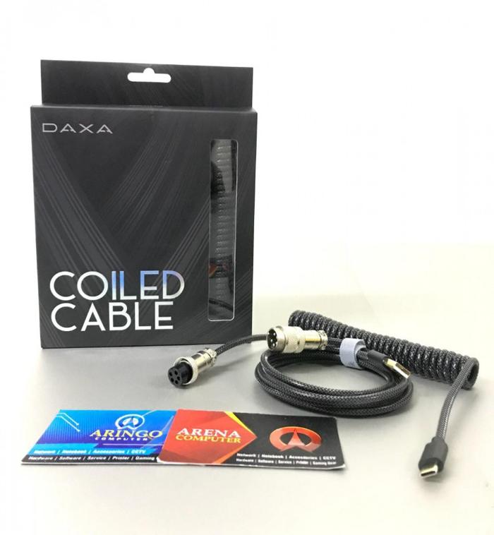 Gambar Cable Rexus USB COILED DAXA DX-CC1 TYPE C GREY dari Aringo Computer Samarinda undefined Tokopedia