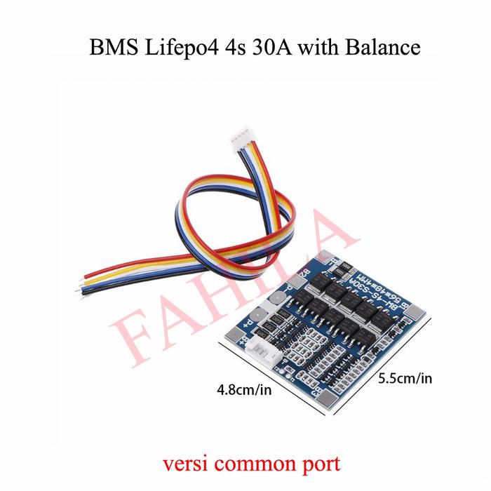 Gambar Bms Lifepo4 4s 30A 3.2v With Balance dari Fahilacom undefined Tokopedia