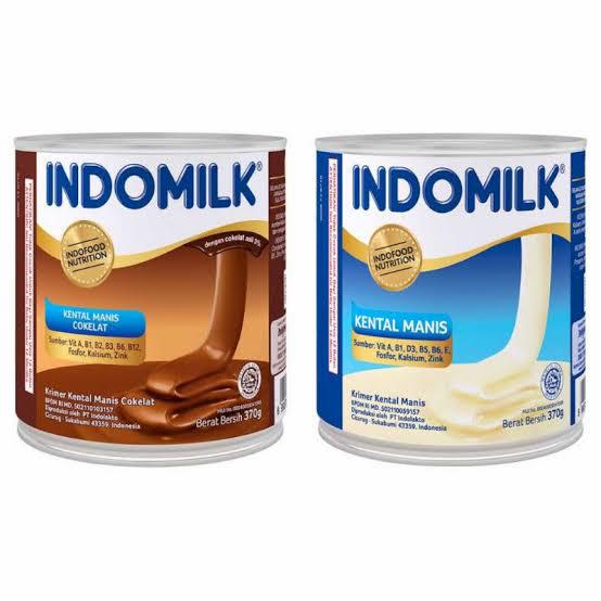 Gambar kental manis indomilk kaleng coklat putih 370 gram dari Alitha Mart undefined Tokopedia
