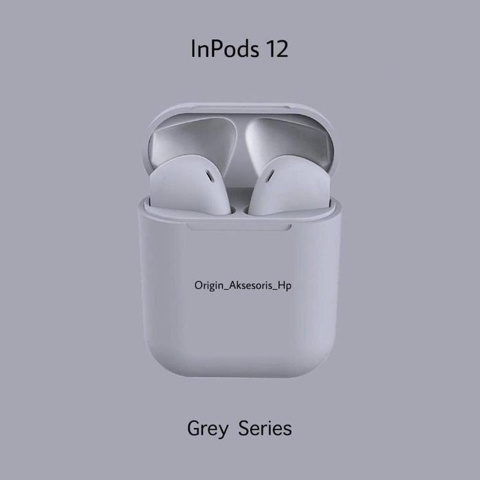 Gambar Inpods 12 Headset Bluetooth 5.0 Wireless Earphones Inpods12 Macaron - Abu-abu dari House Tools undefined Tokopedia