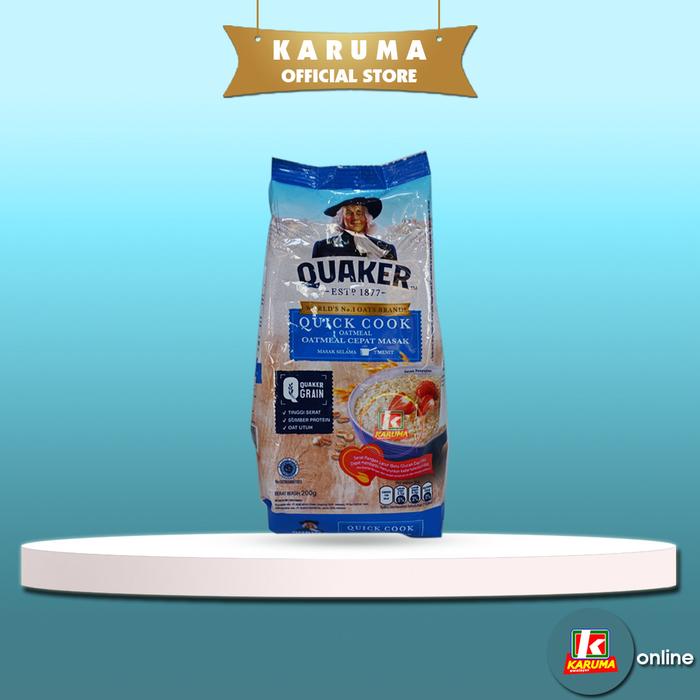 Gambar QUAKER Instant Oatmeal 200gr, Quaker Cook Oats 200gr - Cook dari karumaswalayan undefined Tokopedia