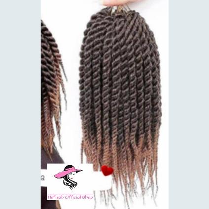 Gambar Rambut Sulam Afro Model Keriting Kecil Berbahan Sintetis - Isi 12 Helai Kepang - Cokelat dari Bulu Mata Hafizah undefined Tokopedia