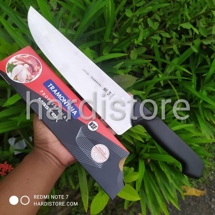 Gambar PISAU SEMBELIH 28 cm TRAMONTINA BUTCHER MEAT KNIFE ORIGINAL BRAZIL - Hitam dari Hardistore Superpisau undefined Tokopedia