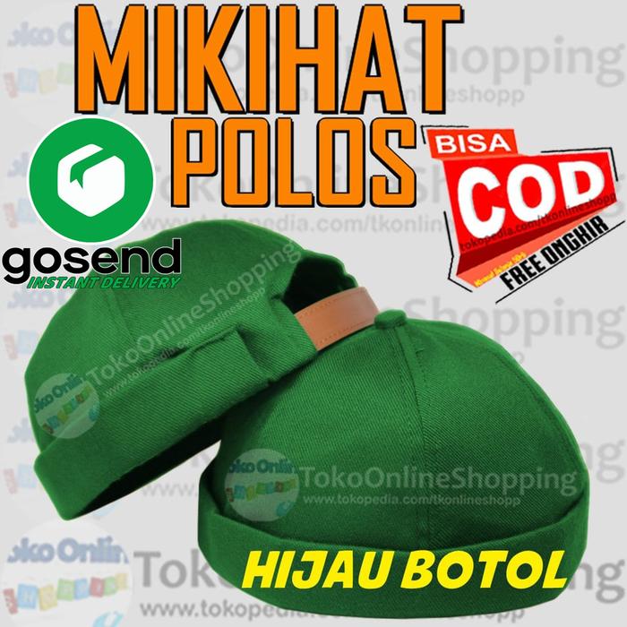Gambar Miki Hat Polos Mikihat Polos Brimless Cap Polos Kopiah Beanie Polos - Hijau Botol dari TokoOnlineShopping undefined Tokopedia
