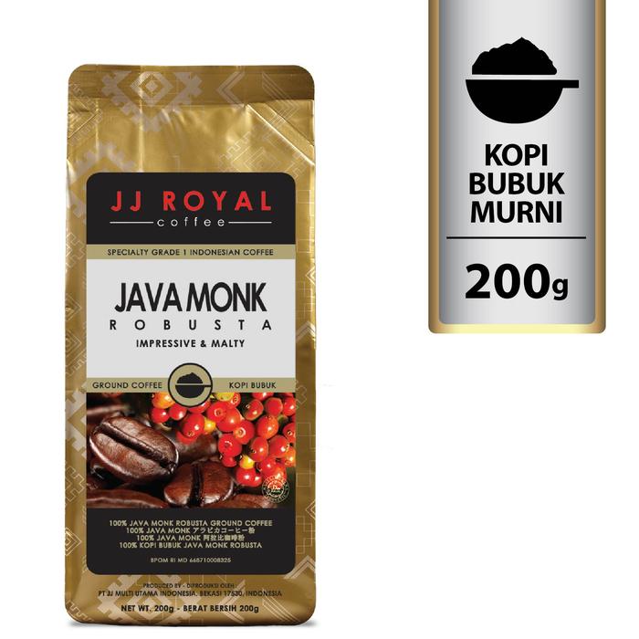 Gambar Special Price Buy 2 JJ Royal Coffee Java Monk Robusta 200gr - Bubuk dari JJ Royal Coffee ID undefined Tokopedia