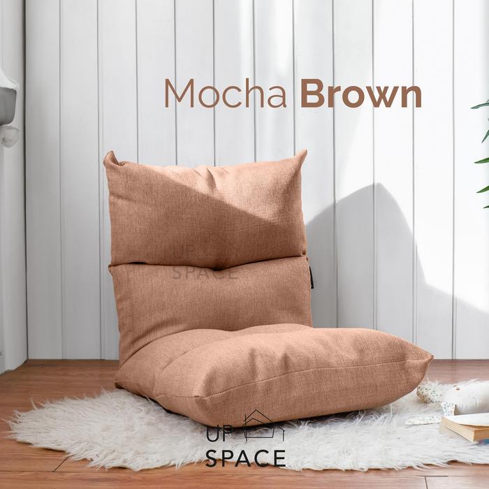 Gambar Kira Lazy Chair / Kursi Lesehan / Kursi Malas / Kursi Lipat Reclining - Mocha Brown dari Up Space Official Store undefined Tokopedia