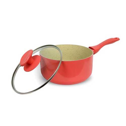 Gambar KIRIN TENUN SAUCE PAN MARBLE NON-STICK GREEN/PINK (20CM) - Merah Muda dari mdpsuperstore undefined Tokopedia