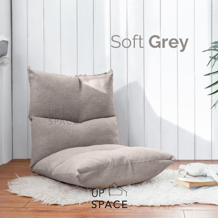 Gambar Kira Lazy Chair / Kursi Lesehan / Kursi Malas / Kursi Lipat Reclining - Soft Grey dari Up Space Official Store undefined Tokopedia