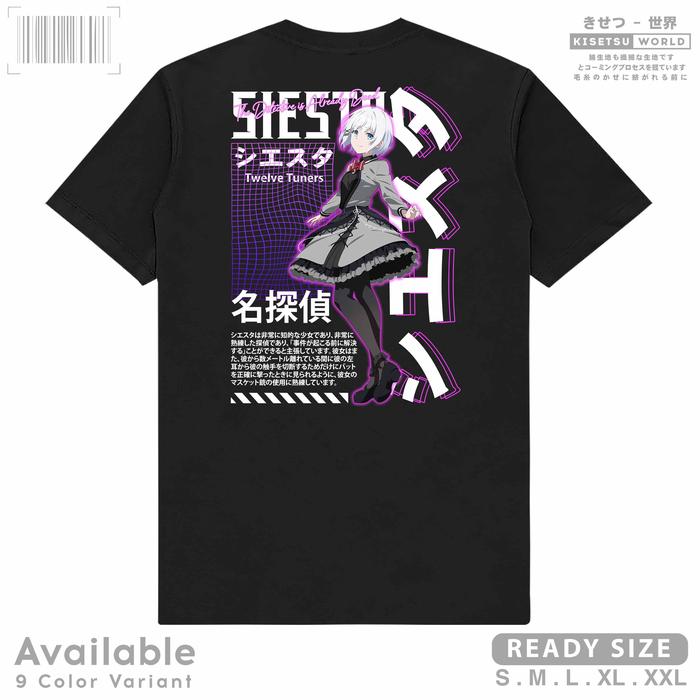 Gambar Kaos Anime Siesta Tantei Wa Mou Shindeiru Detective Already Dead 9231 - Hitam, S dari Kisetsu World undefined Tokopedia