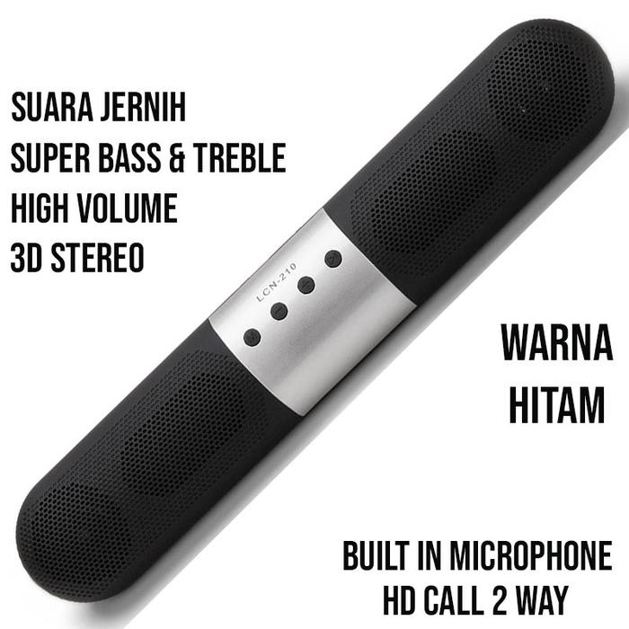 Gambar Speaker Wireless Bluetooth LCN 210 Soundbar for Android Laptop PC - Hitam dari Ctyrctoys undefined Tokopedia
