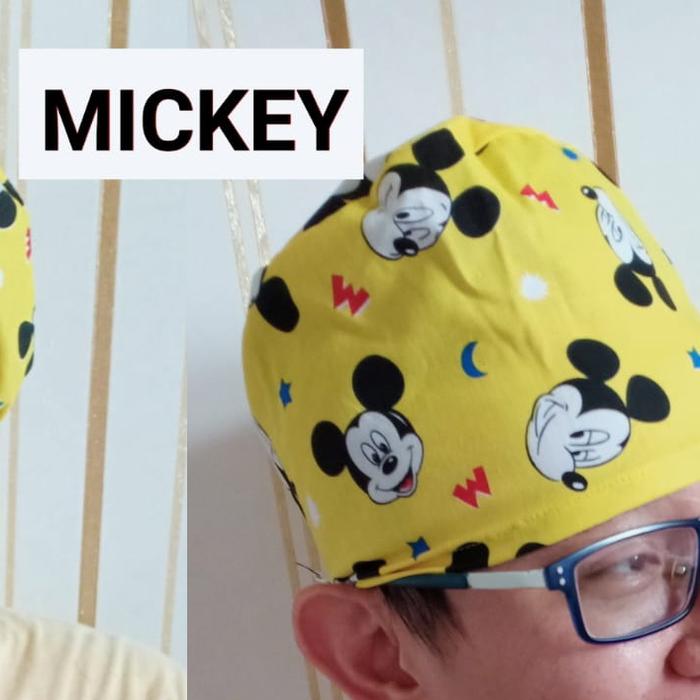 Gambar Haircaps Headcap Topi medis Tutup kepala keropi anticorona kupluk - MICKEY dari MedcureStore undefined Tokopedia