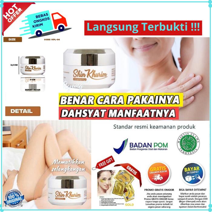 Gambar CREAM PEMUTIH KETIAK SELANGKANGAN SHIN KHURIM SHINKHURIM BPOM ORIGINAL - Beli 1 dari Ayung Office Store undefined Tokopedia