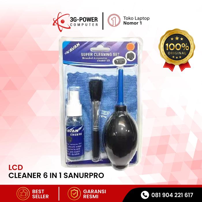 Gambar LCD CLEANER KIT 6 IN 1 - PEMBERSIH SCREEN MONITOR LAPTOP / HP / KAMERA dari KLA Computer undefined Tokopedia