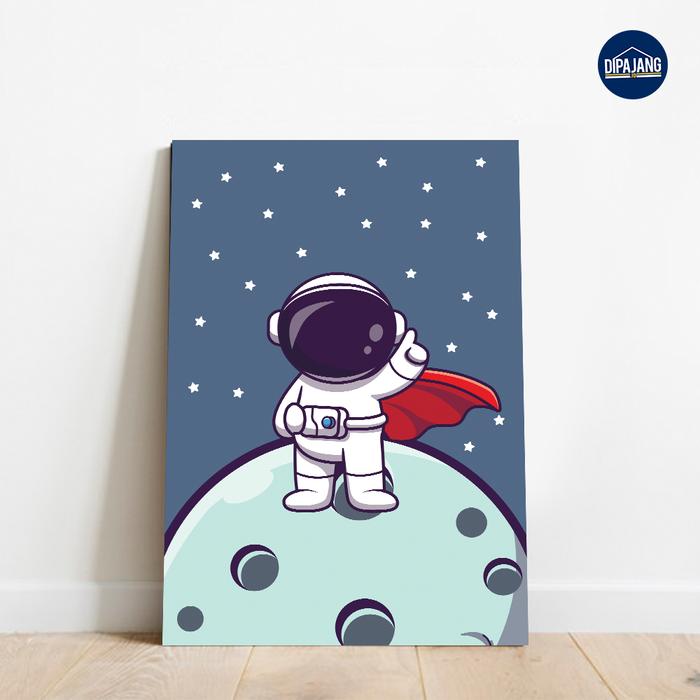 Gambar Hiasan Dinding Dekorasi Kamar Anak DipajangID Astronot 30x40 - RP011 - A dari DipajangID undefined Tokopedia