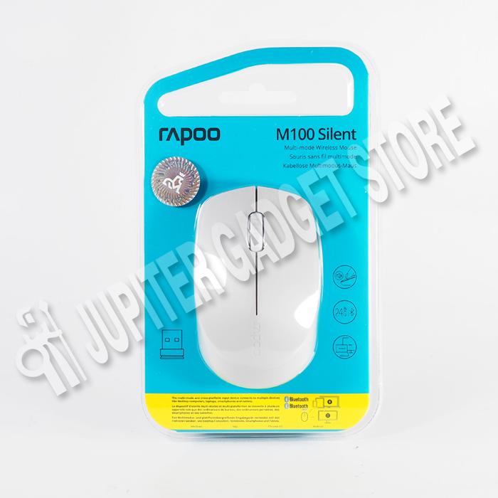 Gambar Rapoo M100 Silent Multi-mode Wireless Mouse - ORIGINAL - Abu-abu dari Jupiter Gadget Store undefined Tokopedia
