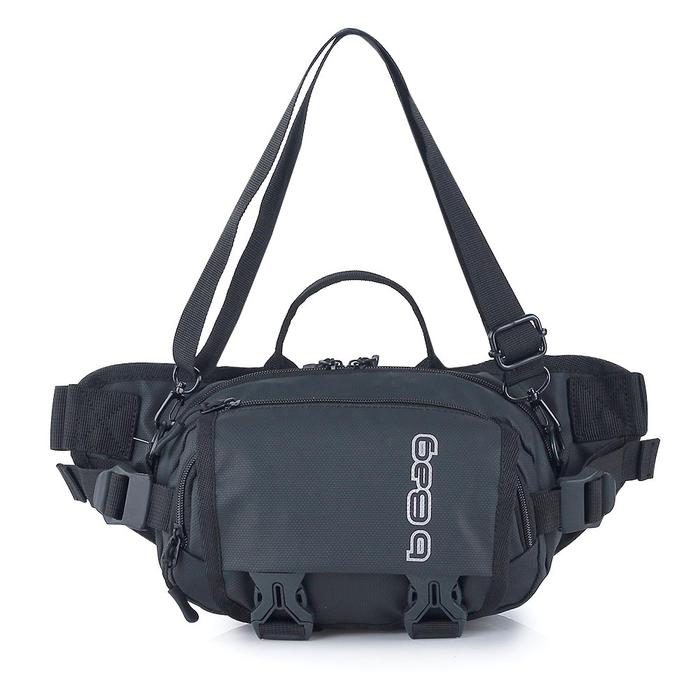 Gambar Tas Selempang Cowok Waterproof Anti Air Sling bag Pria Tas Pinggang HP - Hitam dari TQSTORE9 undefined Tokopedia