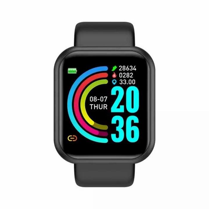 Gambar SMARTWATCH FITNESS TERMURAH Y68S - Hitam dari Tali Jam Tangan com Kota Tangerang Selatan Tokopedia
