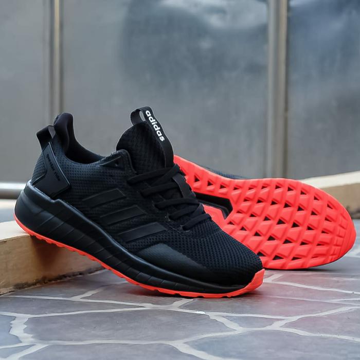 Jual Adidas Senaker Questar ride Black sol orange 40 Jakarta