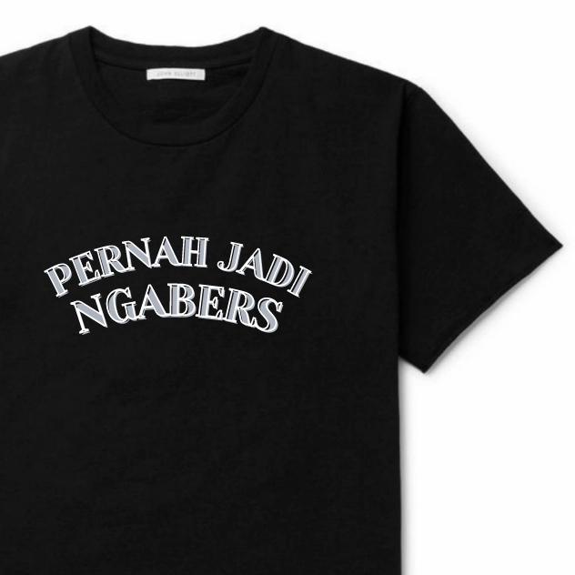 Gambar Kaos Baju Ngabers - Tshirt Hitam Simple Pria Wanita Distro Tee Aerox - PRNH-NGBRS, S dari Nuchar Official undefined Tokopedia