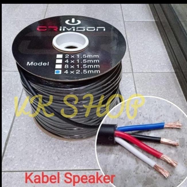 Gambar Kabel Speaker Audio Crimson 4x2.5/ 4 x 2.5 Eceran Per 50 Meter dari VK SHOPP undefined Tokopedia