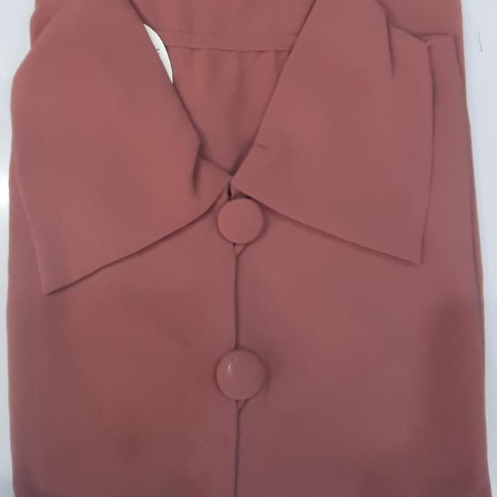 Gambar Long Cardigan Sifon - Pink Tua dari Julii Collection undefined Tokopedia