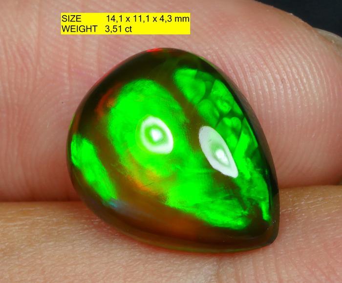 Gambar Black opal Batu kalimaya Afrika asli kualitas super cincin permata - greenneon dari Nanagems undefined Tokopedia