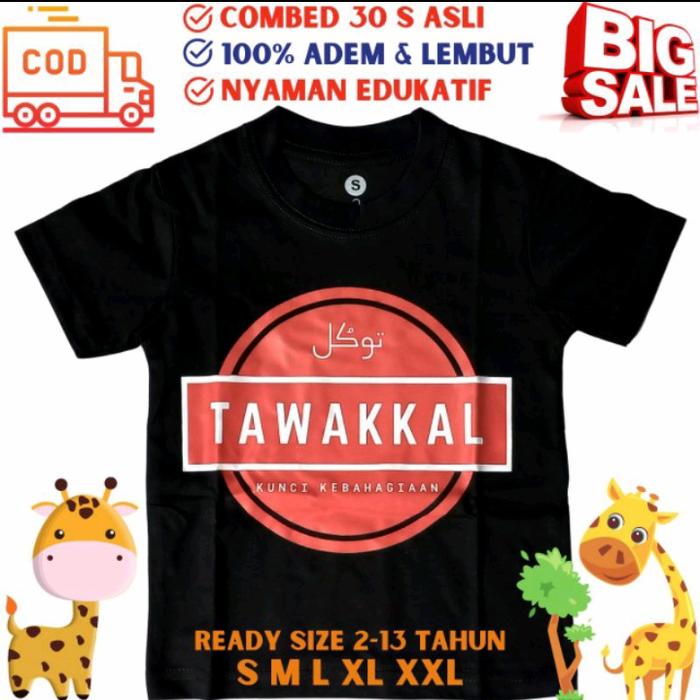 Gambar KAOS ANAK LAKI & PEREMPUAN | OBRAL | PROMO TSHIRT DISTRO SPECIAL PRICE - Tawakkal, S dari Yassmartid undefined Tokopedia